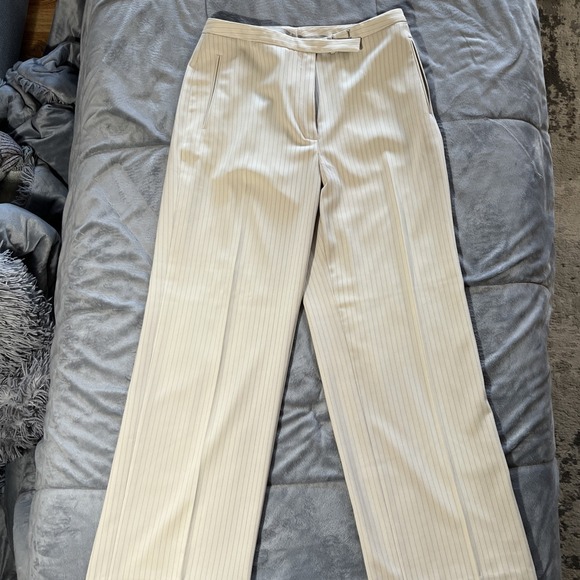 Anne Klein Pants - Anne Klein 2 Suit Pants Office/Business Cream Pinstripe Size 6